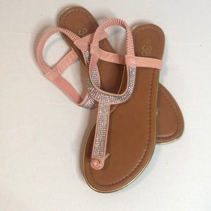 Pink glitzy sandals